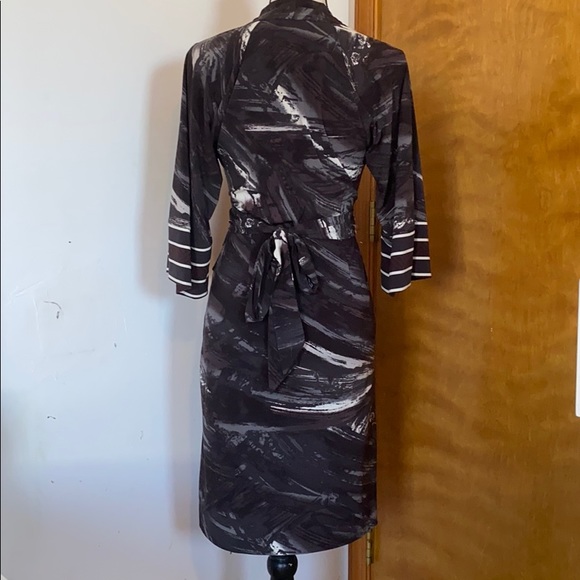 BCBG Gray and Black Dress - Picture 3 of 8